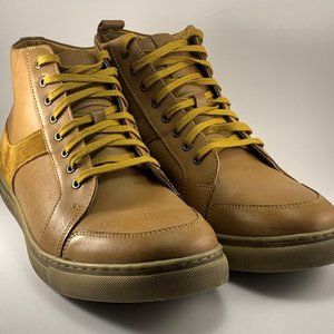 Stacy Adams Winchell Antique Gold Leather/Suede Chukka Shoes 53429 Men's Size 14